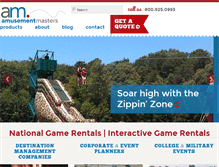 Tablet Screenshot of amusementmasters.com